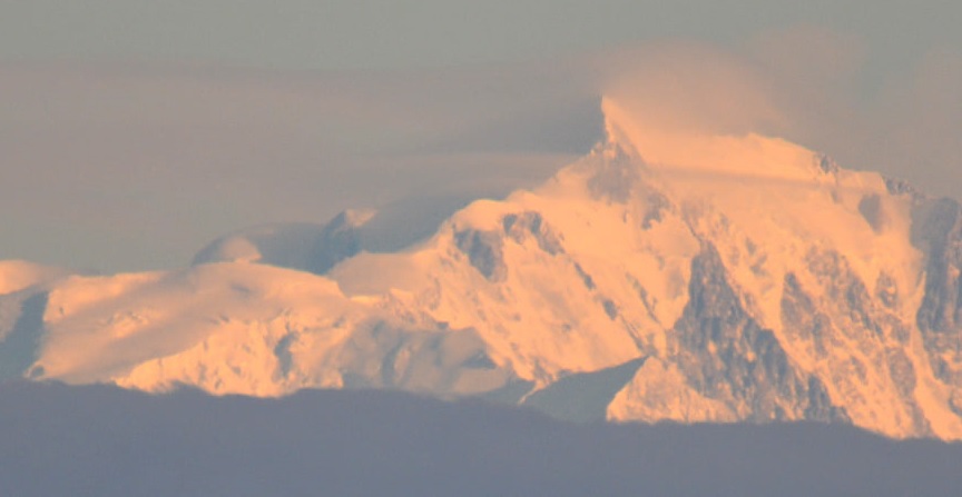 Le Mont Blanc vu du Beaujolais